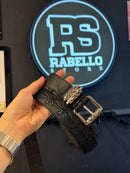 Cinto Chrome Hearts 105 CM Couro Fivela Metal  - Pronta Entrega (Copy)