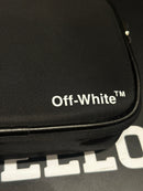 Bolsa Bag Off-White Cross Body Preto Alça Cinza - Pronta Entrega