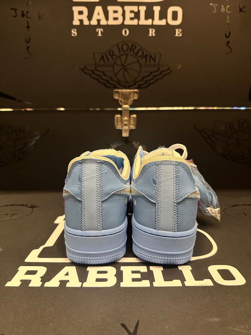 Tênis Air Force 1 Low X Off-White MCA University Blue/Metallic Silver-White - Pronta Entrega