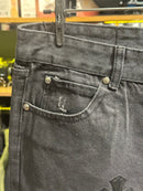Calça Jeans Preta Chrome Hearts Cruz Black- Pronta Entrega