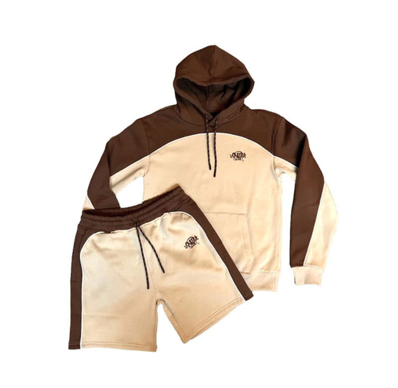 Conjunto Synaworld Pipe Hoodie & Shorts Bege - Pronta Entrega