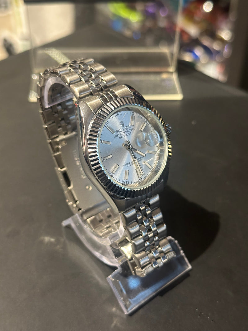 Relógio Rolex Datejust Silver Fundo Branco - Pronta Entrega