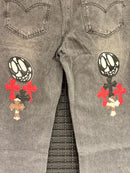 Calça Jeans Chrome Hearts x Matty Boy Multi Cross Patch - Pronta Entrega
