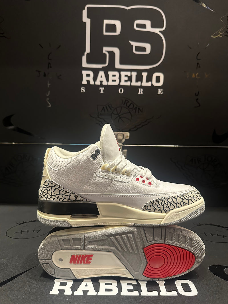 Tênis Nike Air Jordan 3 White Cement Reimagined - Pronta Entrega