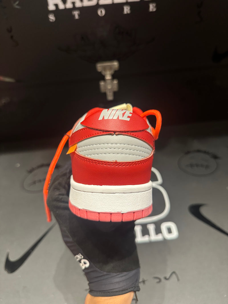 Tênis Nike Dunk Low X Off-White University Red - Pronta Entrega