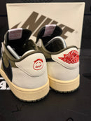 Tênis Nike Air Jordan 1 Retro Low SP Travis Scott "Medium Olive" - Pronta Entrega
