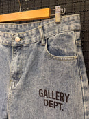 Calça Gallery Dept. Jeans Marinho Lavado Logo Preto - Pronta Entrega