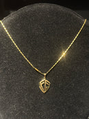 Corrente Cartier Banhada Pingente FÉ 70 CM - Pronta Entrega