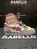 Tênis BAPE A Bathing APE Court Sta Mist Grey Royal Purple - Pronta Entrega