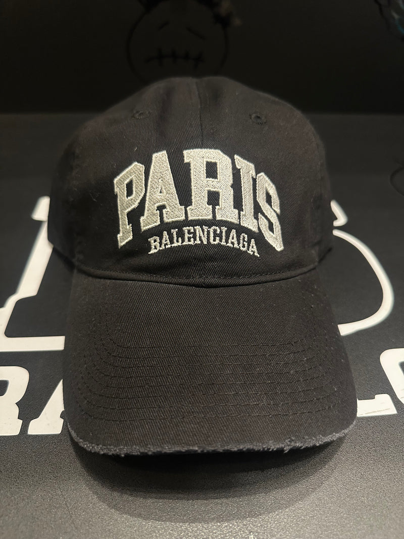 Boné Balenciaga Paris Preto Aba Curva - Pronta Entrega