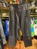 Calça Louis Vuitton Jeans Monogram Lavado Preto - Pronta Entrega