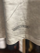 Camiseta Chrome Hearts Branca/Cinza Logo Brilhante - Pronta Entregar