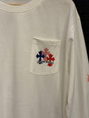 Chrome Hearts x Comme des Garçons Multi Color Cross Long Sleeve White - Pronta Entrega