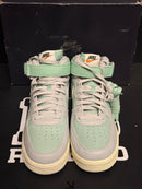 Tênis Nike Air Force 1 Mid '07 LX "Grey Fog Enamel Green - Pronta Entrega