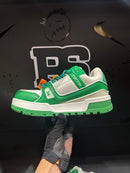Tênis Louis Vuitton LV Trainer Maxi White Green - Pronta Entrega