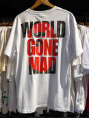 Camiseta BAPE ‘Abathing Ape’ World Gone Mad Branca - Pronta Entrega