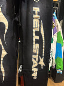 Calça Hellstar Moletom Destonado Preto - Pronta Entrega