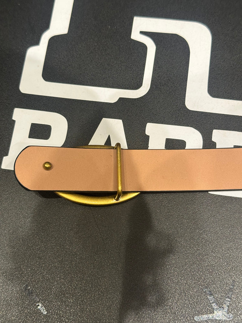 Cinto Feminino Diesel Black/Pink Fivela Gold 105 CM  - Pronta Entrega