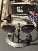 Óculos Miu Miu Retangular Armação Gold Lente Lilás - Pronta Entrega