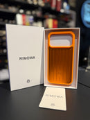 Capa Case Iphone Rimowa Laranja Aluminium - Pronta Entrega