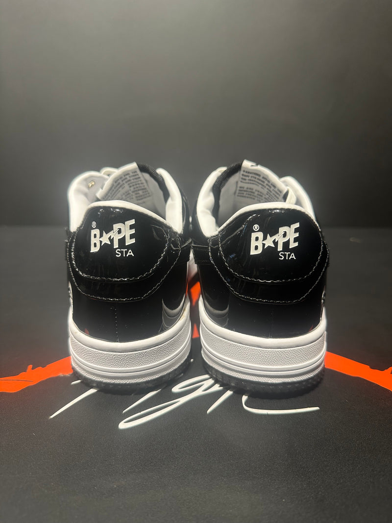 Tênis BAPE STA Low White/Black - Pronta Entrega