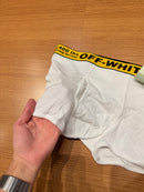 Cueca Off-White Branca Boxer - Pronta Entrega