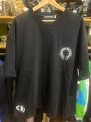 Camiseta Chrome Hearts Preta Logo Amarelo - Pronta Entrega