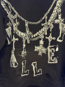 Moletom Vale Forever Big Chain Bejeweled Hoodie - Pronta Entrega