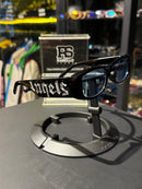 Óculos Palm Angels Preto Lente Transparente Azul  - Pronta Entrega