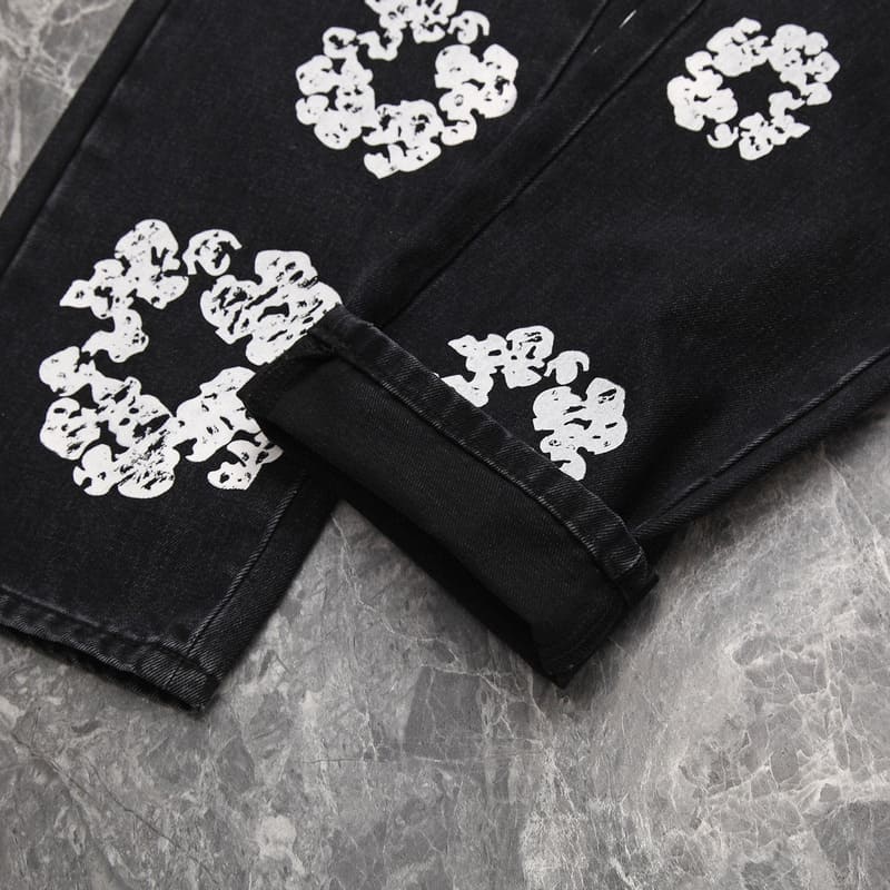 Calça Denim Tears x Levi's Cotton Wreath Jean Black - Encomenda