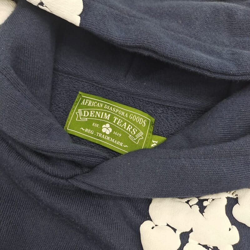 Moletom Denim Tears The Cotton Wreath Navy - Encomenda