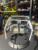 Óculos Palm Angels Retangular Branco Lente Preto - Pronta Entrega