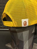 Boné Stussy x Bape Camo Yellow - Pronta Entrega