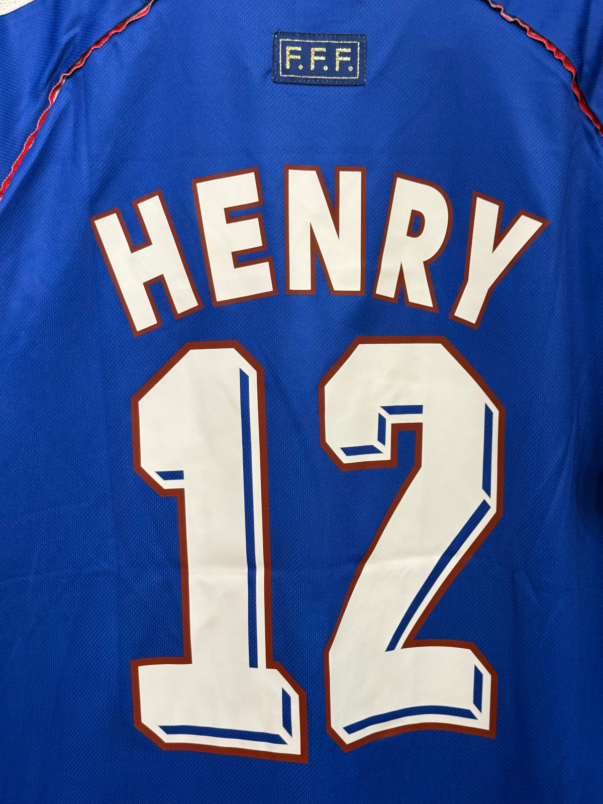 FRANCE 98 ワールドカップ ゲームシャツ Camisa Retrô Seleção Francesa World Cup 1998 Henry #12 - Pronta Entreg