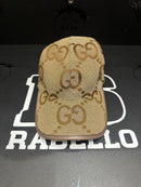 Boné Gucci Gold Aba Curva Logo Grande - Pronta Entrega