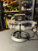 Óculos Off-White Retangular Transparente Logo Vermelho Lente Clear  - Pronta Entrega