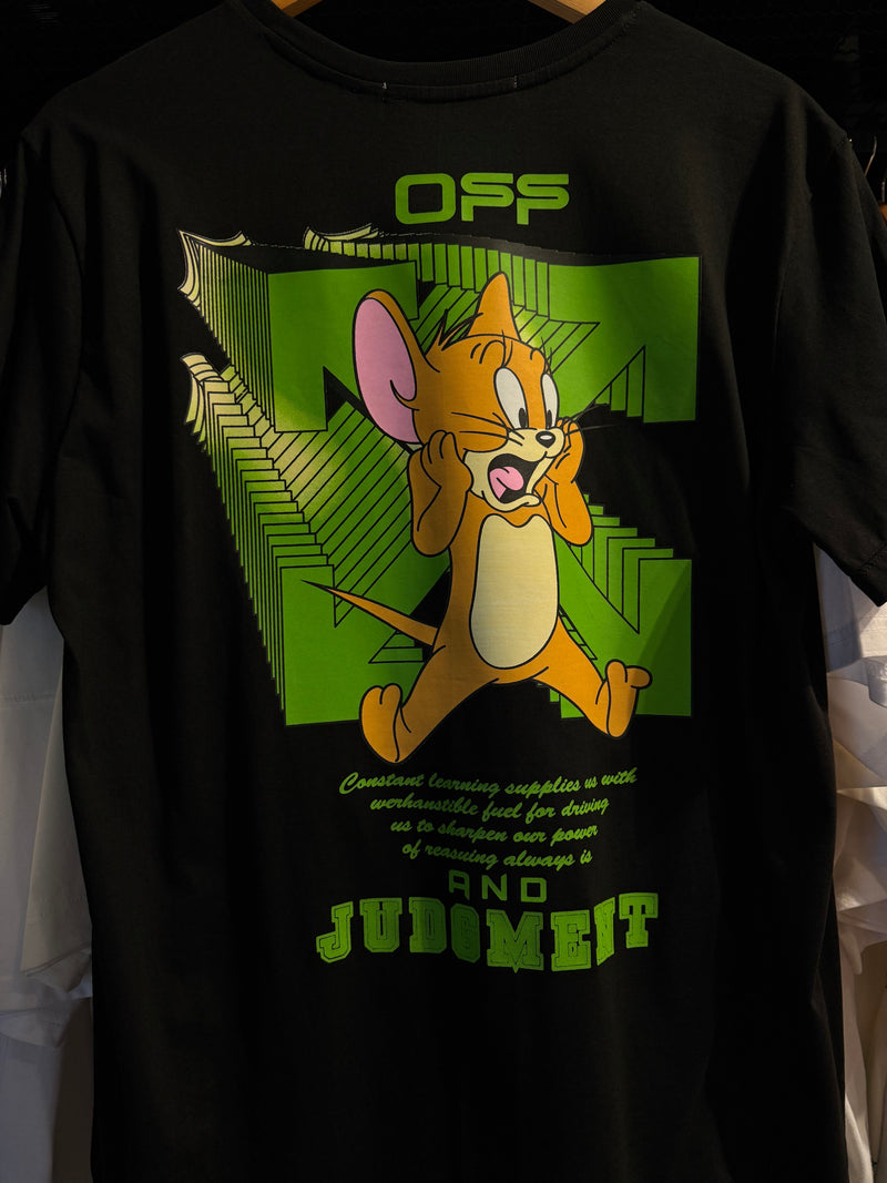 Camiseta OFF WHITE Jerry Slim Preta - Pronta Entrega