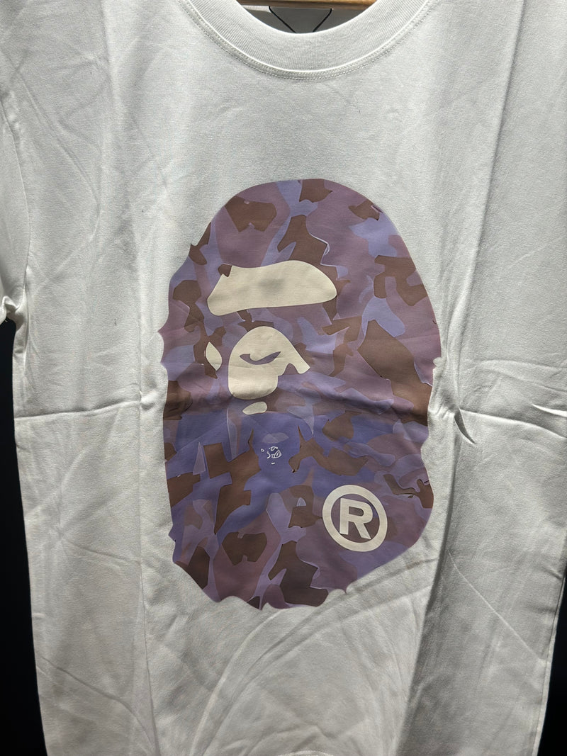 Camiseta BAPE Big Ape Head Tee Branca - Pronta Entregar