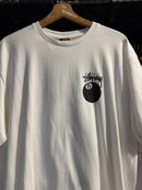 Camiseta STUSSY 8 Ball Branca - Pronta Entrega