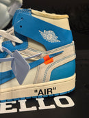 Tênis Off-White x Air Jordan 1 High UNC - Pronta Entrega