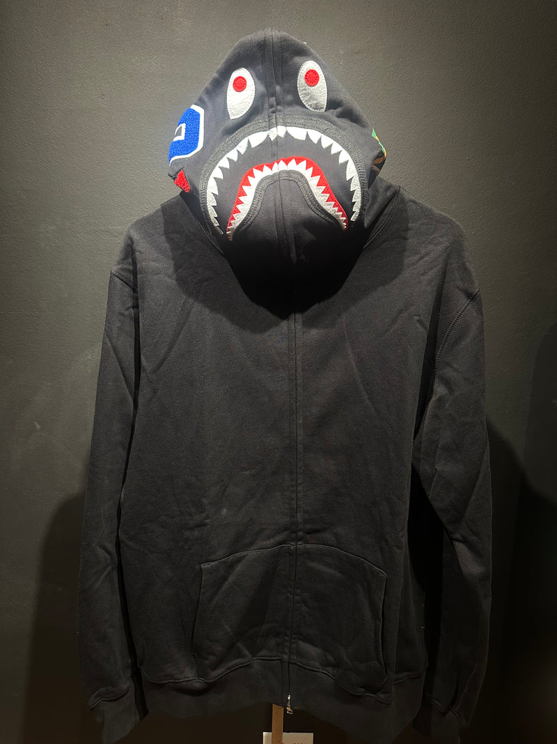 Jaqueta Bape Shark Camo Black Full Zip - Pronta Entrega