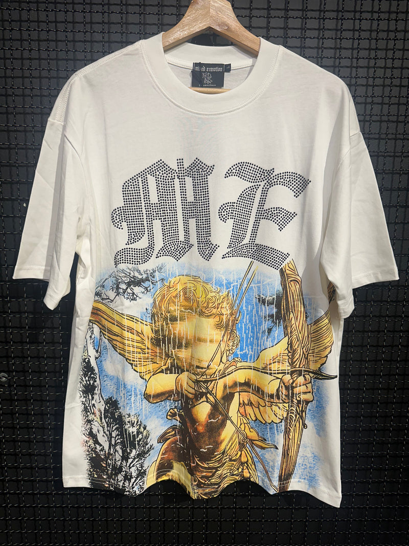 Camiseta Mixed Emotions Angel White - Pronta Entrega