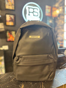 Mochila Essentials Couro Preto Mini Logo - Pronta Entrega