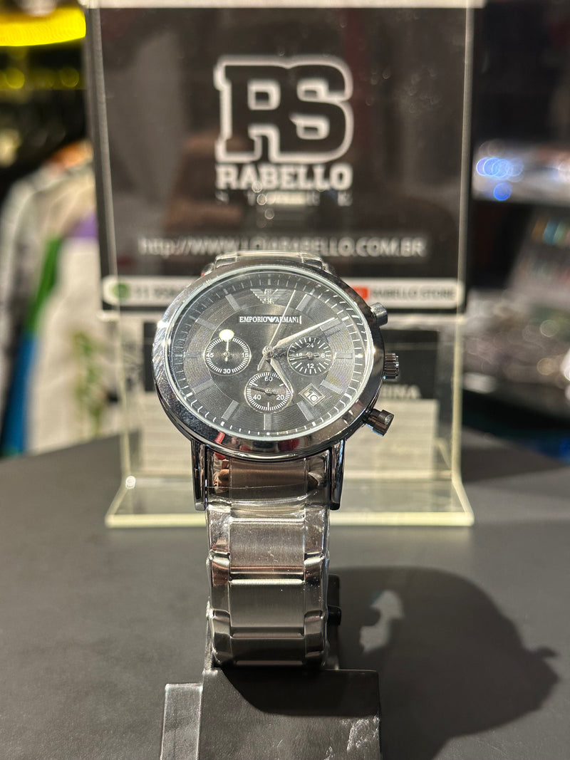 Relógio Armani Fundo Black - Pronta Entrega