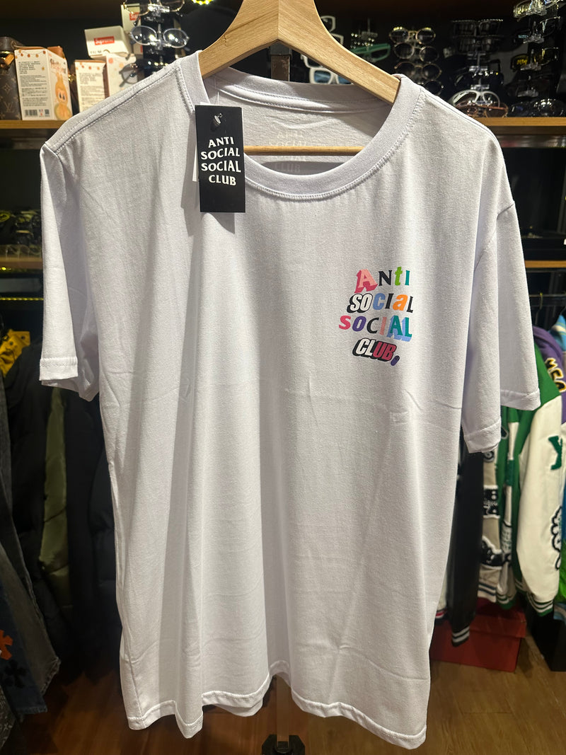 Camisa Anti Social Social Club Branca Letters - Pronta Entrega