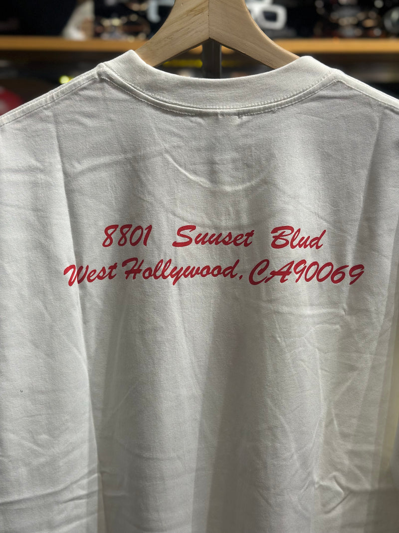 Camiseta SUPREME 8801 Sunset Blud Logo Box Branca - Pronta Entrega