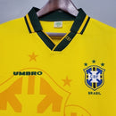Camisa Retrô 1994/95 Seleção Brasileira I Umbro Masculina Amarela - Pronta Entrega
