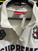 Jaqueta Supreme Pullover Half Zip Milano Branca - Pronta Entrega