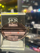 Óculos Miu Miu Redondo Armação Gold/Preto Lente Rose - Pronta Entrega