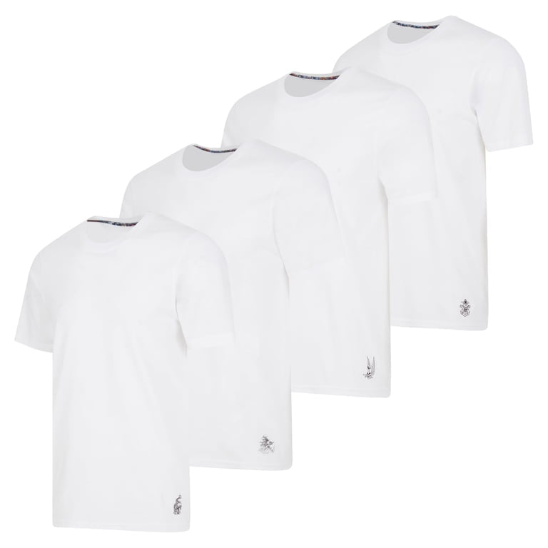 Pack CamisetasEd Hardy 4 Un Crew Neck Tees Ultra Soft Comfort Active Stretc Small - Pronta Entrega